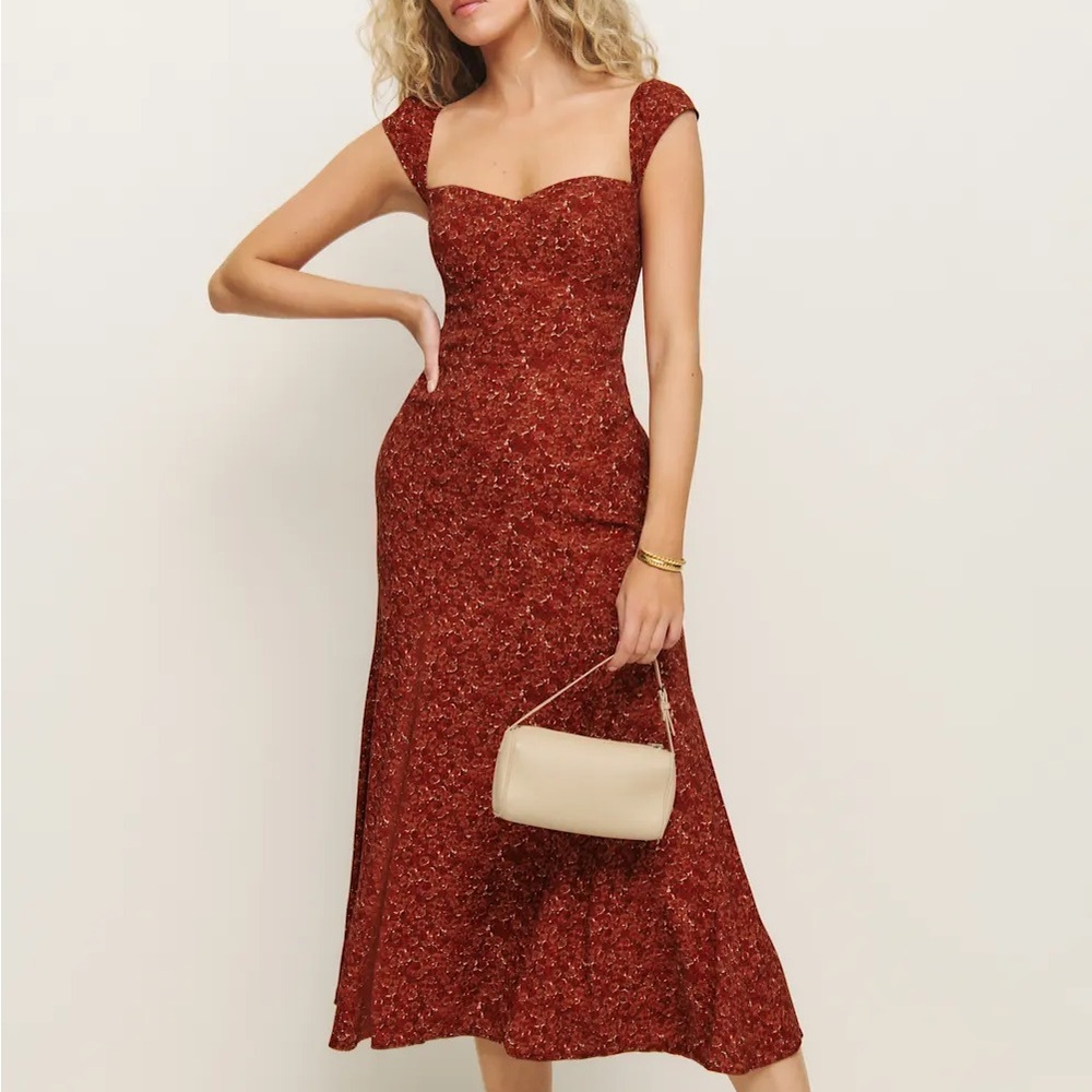Reformation Bryson Dress in Roseanne